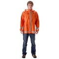 Magid Arclite™ Rainwear Orange Jacket With Tuck Away Hood,  1103J-BO-L